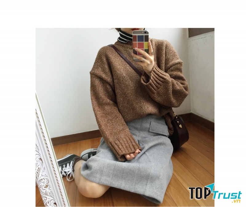 Những chiếc áo len basic đơn giản rất dễ mix mọi món đồ