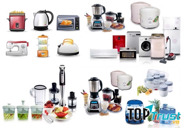 Đồ gia dụng cũng là những vật dụng không thể thiếu