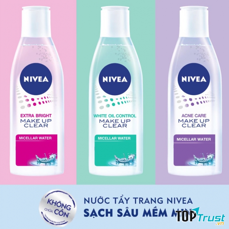 Sản phẩm tẩy trang của hãng Nivea