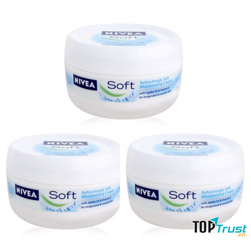 NIVEA SOFT MOISTURIZING CREAM chứa một lượng lớn vitamin E và dầu jojoba
