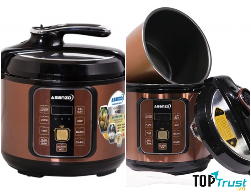 Nồi áp suất Asanzo PC-65E7 - 1000W 6L