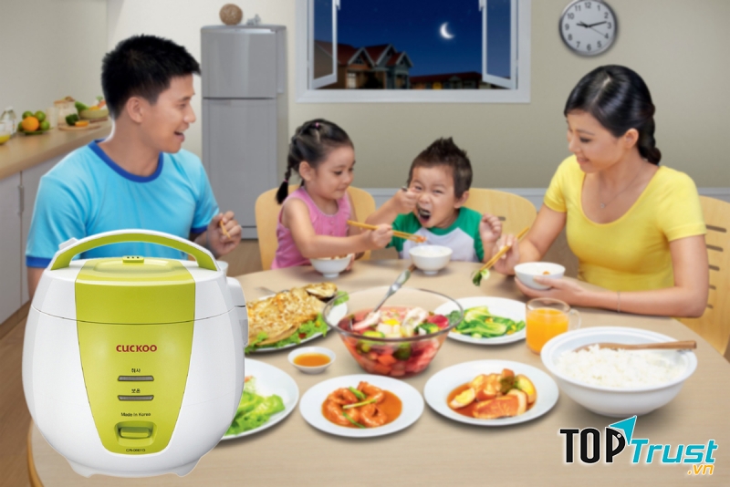 Nồi cơm điện Cuckoo 1 lít CR- 0661 cùng cả nhà có những bữa cơm ngon