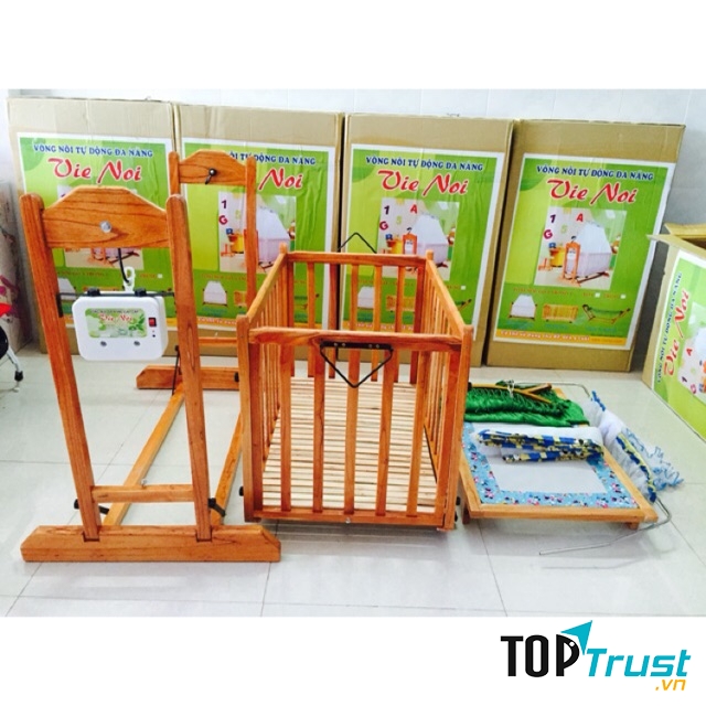 Nôi gỗ Vienoi 3trong1 Lớn