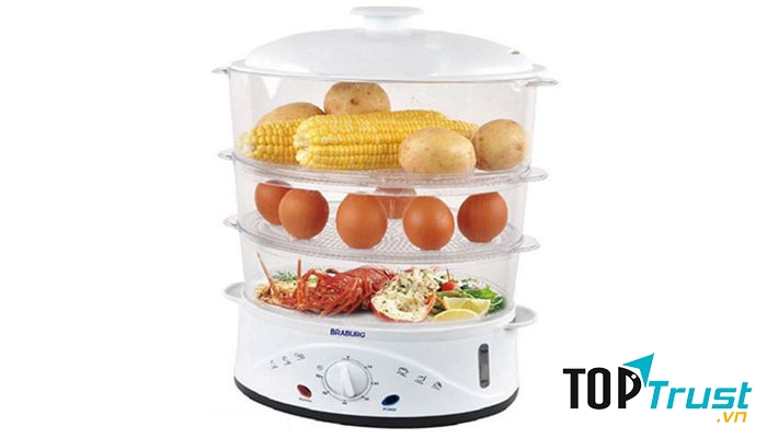 Nồi hấp điện 3 tầng Braburg B3L