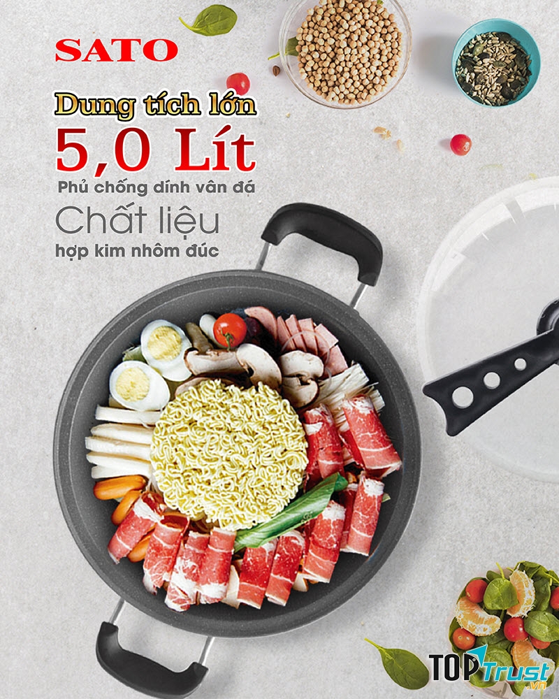 Nồi lẩu điện đa năng SATO ST-503HP