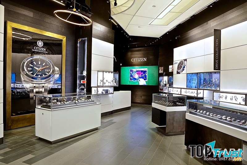 Thiết kế nội thất showroom đồng hồ