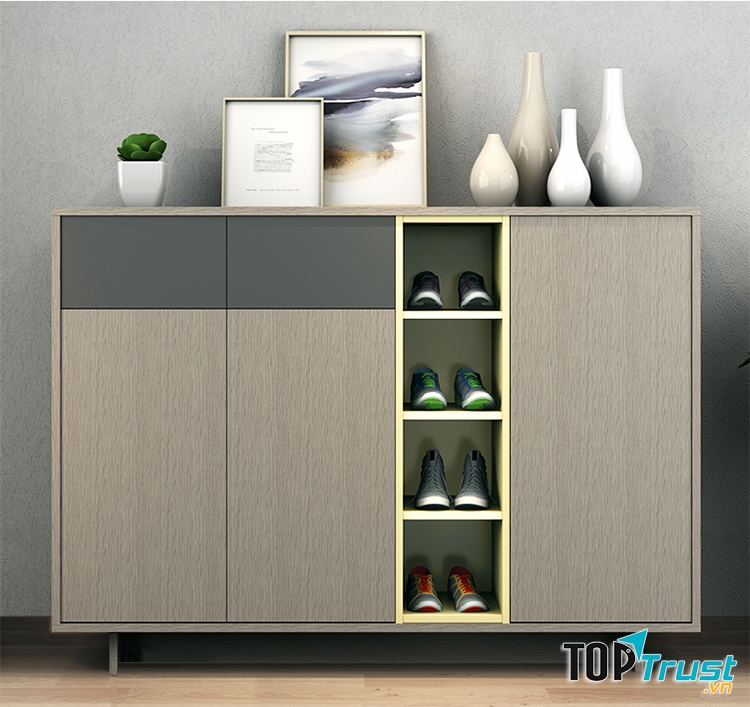 Thiết kế sơn xám mang lại cảm giác lịch thiệp và hiện đại