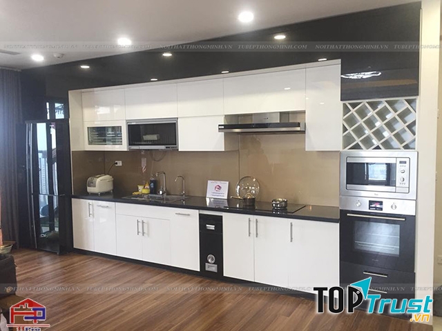 Tủ bếp Hpro được thiết kế sang trọng và tinh tế