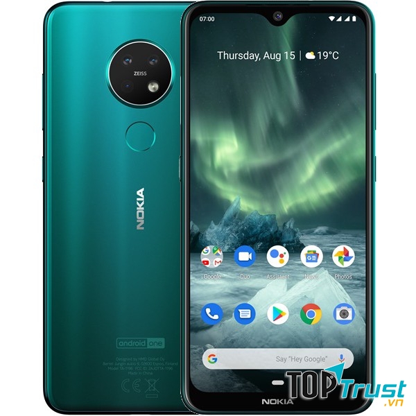 Nokia 7.2 xanh