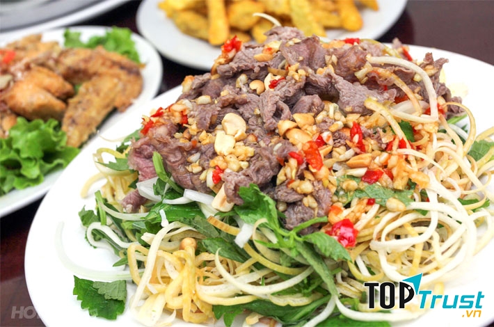 Món bắp bò hoa chuối