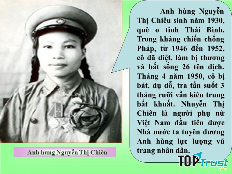 Nguyễn Thị Chiên - Nữ Anh hùng đầu tiên của quân đội hiện đại