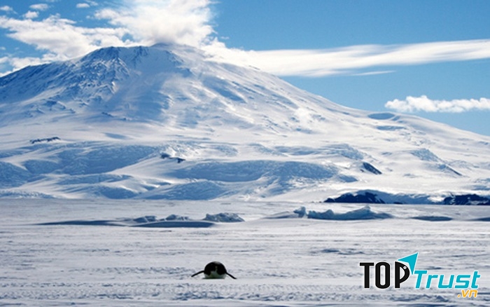 Núi lửa ở Nam Cực và những trận phun trào tuyết