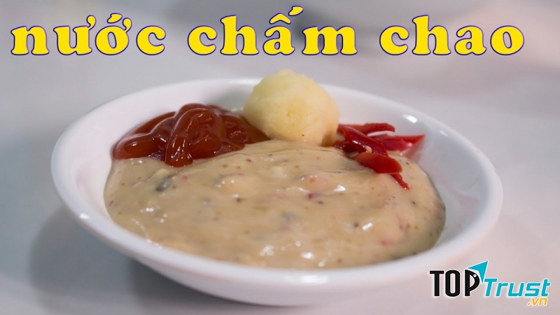 Nước chấm chao và đậu xanh