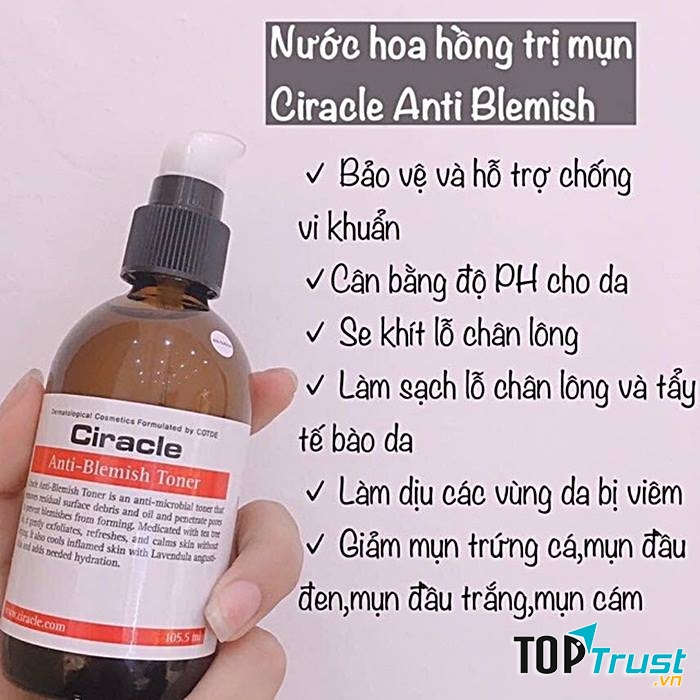 Nước hoa hồng trị mụn Ciracle Anti-Blemish Toner