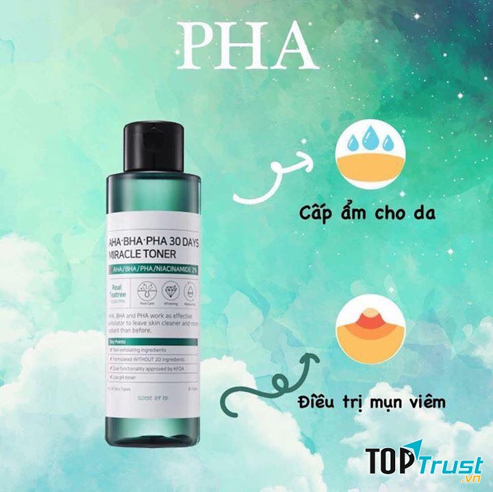 Nước hoa hồng trị mụn Some By Mi AHA-BHA-PHA 30 Days Miracle Toner 150ml.