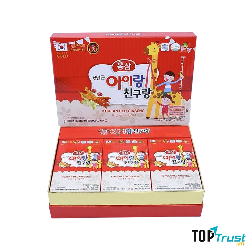 Nước Hồng Sâm Baby Bio Apgold Gold Korean Red Ginseng Kid-Friend