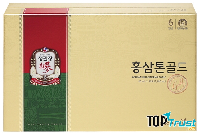 Nước hồng sâm KGC Tonic Gold chất lượng hàng đầu Hàn Quốc