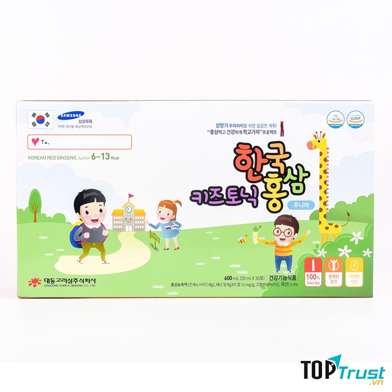 Nước Hồng Sâm Tăng Cân, Tăng Chiều Cao Daedong Korean Red Ginseng Baby