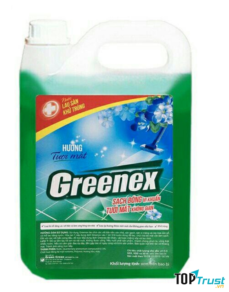 Nước lau sàn Diệt khuẩn Greenex.