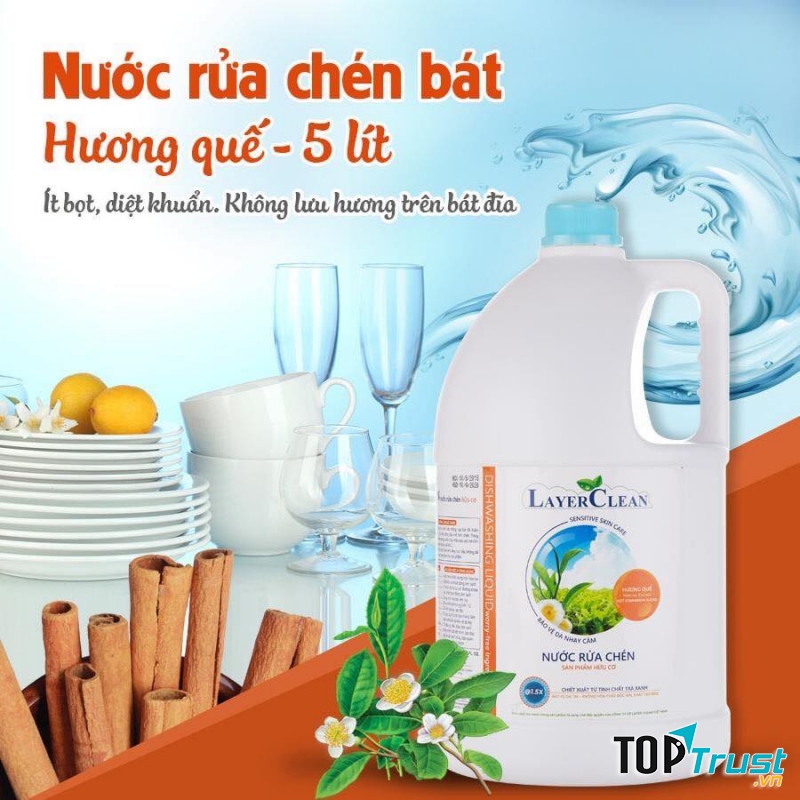 Nước rửa chén hữu cơ Layer Clean