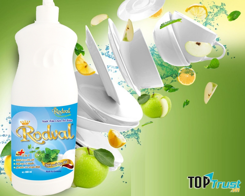Nước rửa chén Rodval