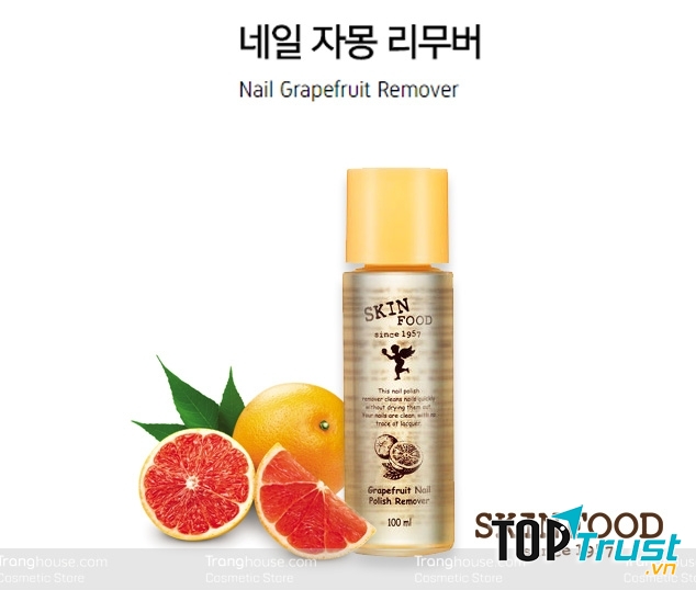 Nước rửa móng Skinfood Grapefruit Nail Polish Remover