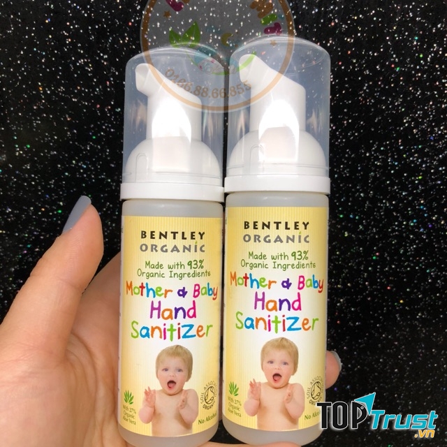 Nước rửa tay khô organic Bentley