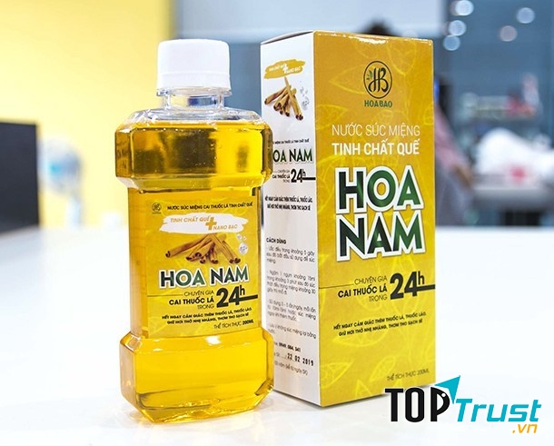 Nước súc miệng cai thuốc lá Hoa Nam
