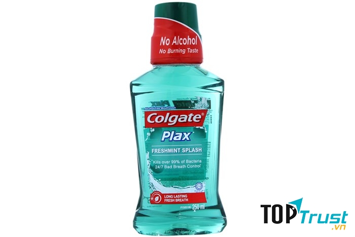Nước súc miệng Colgate Plax Freshmint Splash hương Bạc hà chai 250ml