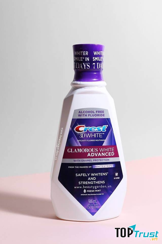 Nước súc miệng Crest 3D White