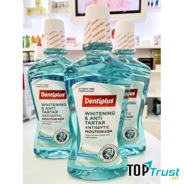 Nước súc miệng Dentiplus Whitening & Anti-Tartar