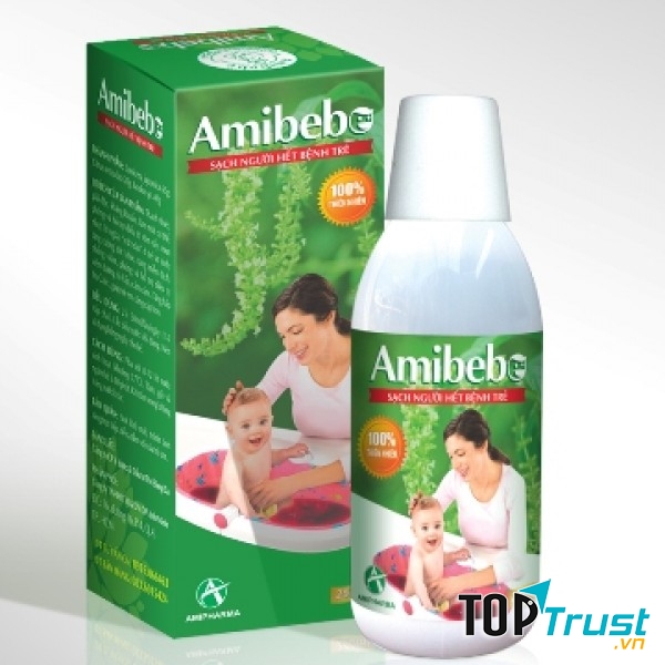 Nước tắm thảo dược cho bé Amibebe