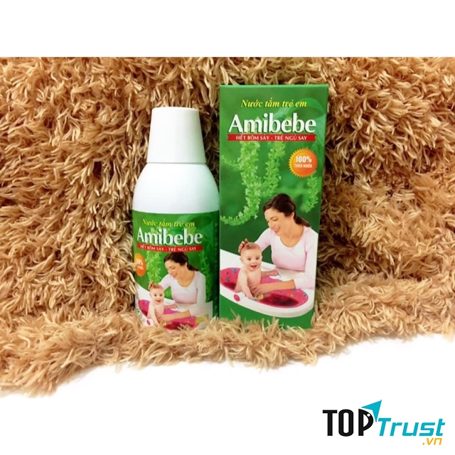 Nước tắm thảo dược cho bé Amibebe