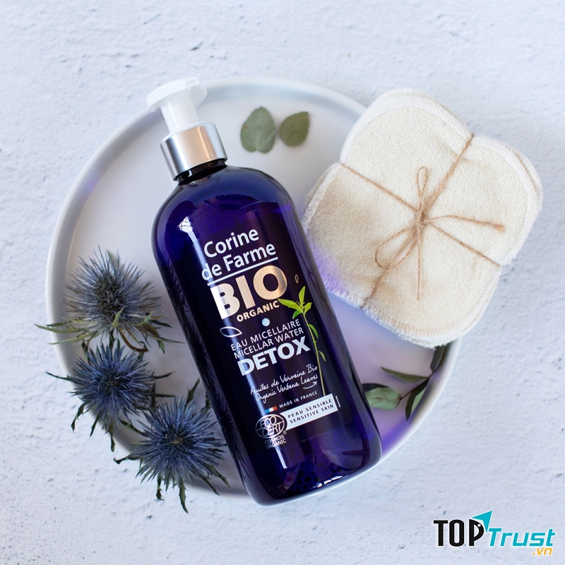 Nước Tẩy Trang Hữu Cơ Cho Da Nhạy Cảm CORINE DE FARME Bio Organic Micellar Water Pure
