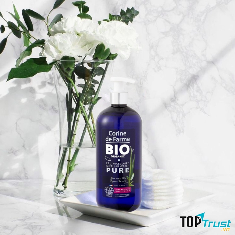 Nước Tẩy Trang Hữu Cơ Cho Da Nhạy Cảm CORINE DE FARME Bio Organic Micellar Water Pure