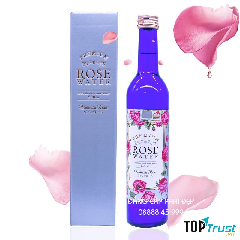 Nước uống hàm hương hoa hồng Premium Rose Water Nhật Bản