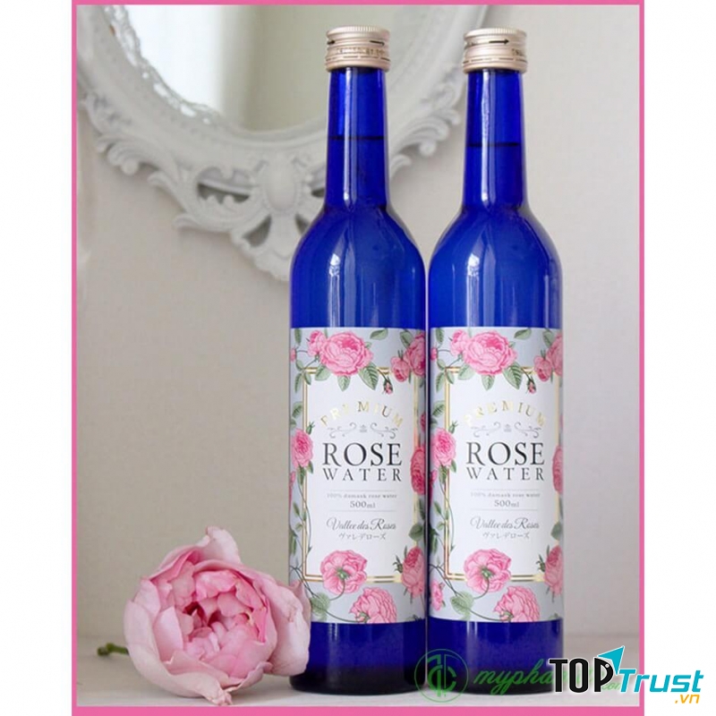 Nước uống hàm hương hoa hồng Premium Rose Water Nhật Bản