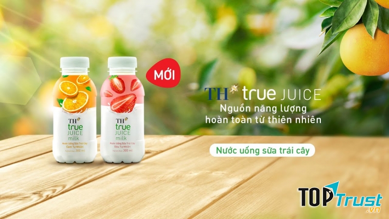 Nước uống sữa trái cây TH true JUICE milk