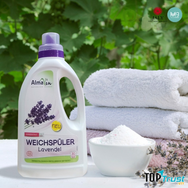 Nước xả vải hữu cơ hương lavender Almawin