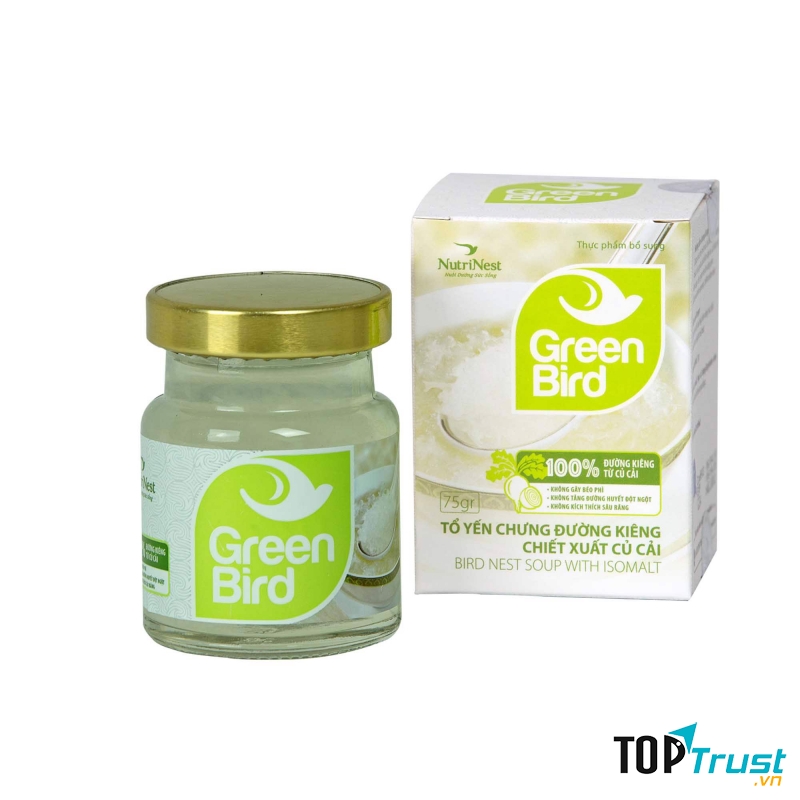 Nước Yến Sào Chưng Đường Kiêng Green Bird