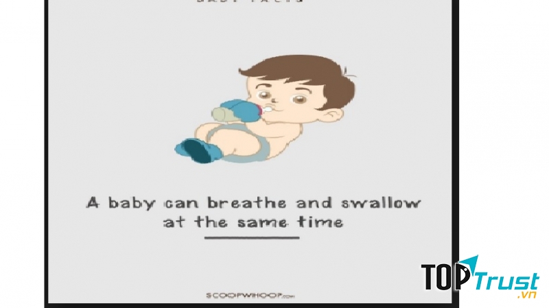 Trẻ có khả năng nuốt và thở cùng lúc