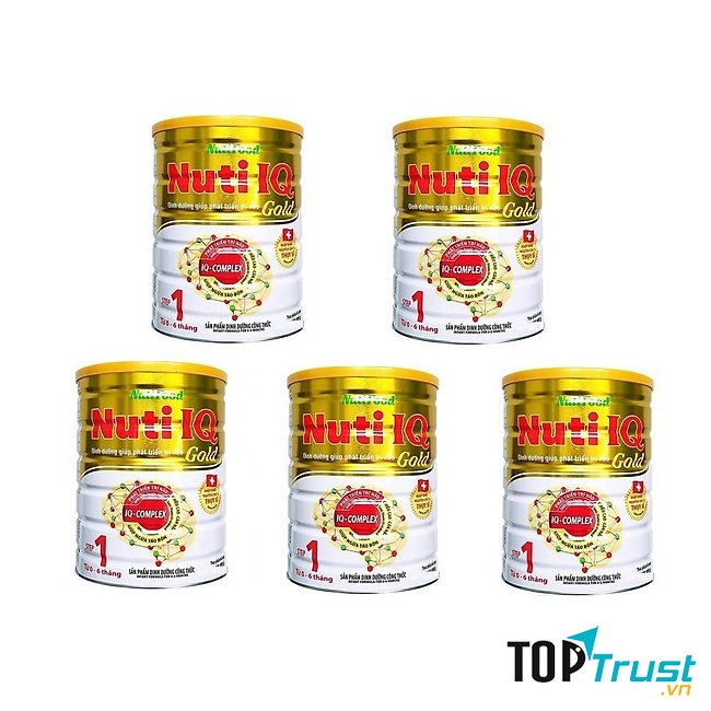 Nuti IQ Gold Step 1, Nuti Food, 900g, 0-6 Tháng