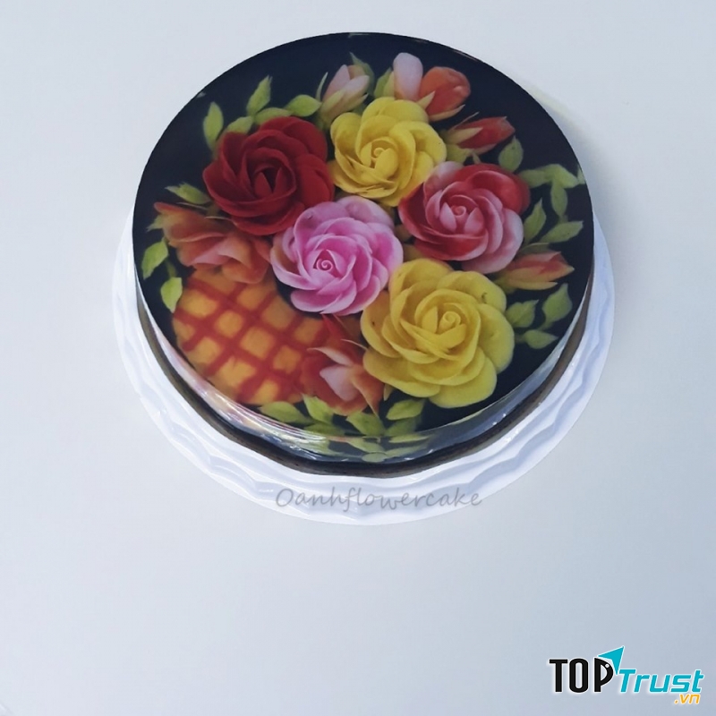 Nhìn bánh bạn sẽ có cảm giác như hình ảnh hoa, sự vật trên đó tồn tại thật sự chứ không phải là hình ảnh 3D được mô phỏng.