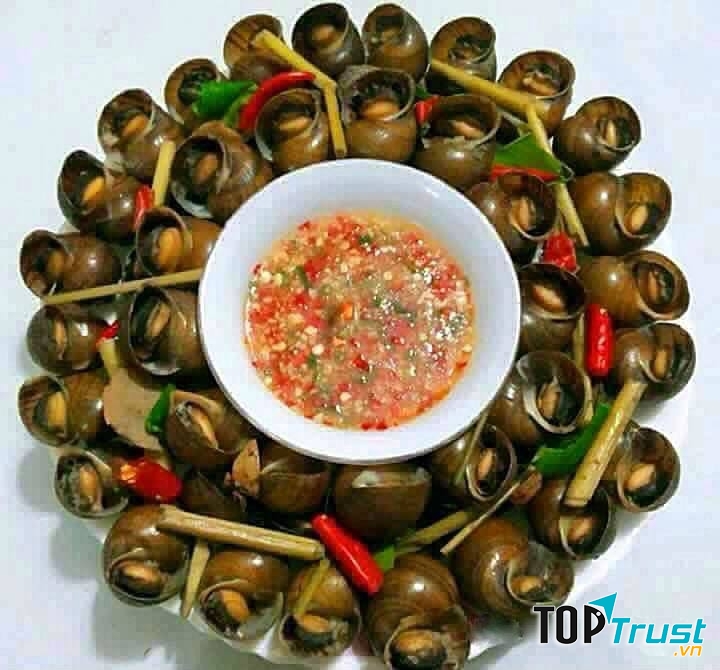 Ốc bươu hấp xả ớt