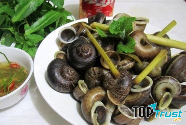 Ốc đá Suối Bàng luộc