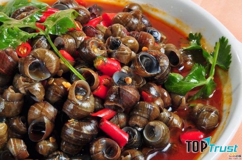Ốc gạo xào cay