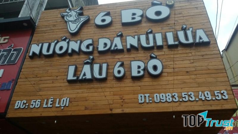Nướng đá núi lửa 6 bò
