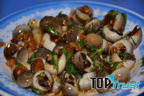 Ốc mỡ xào tỏi