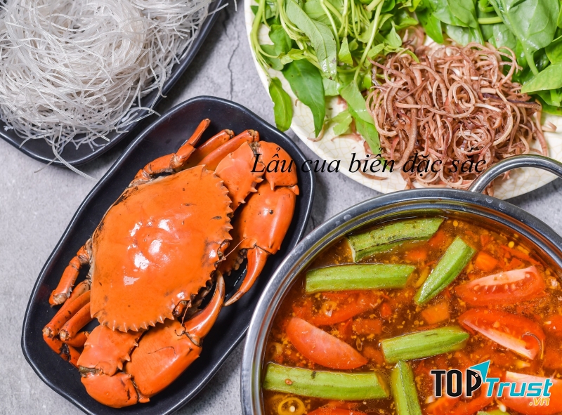 Lẩu cua ngon bá cháy