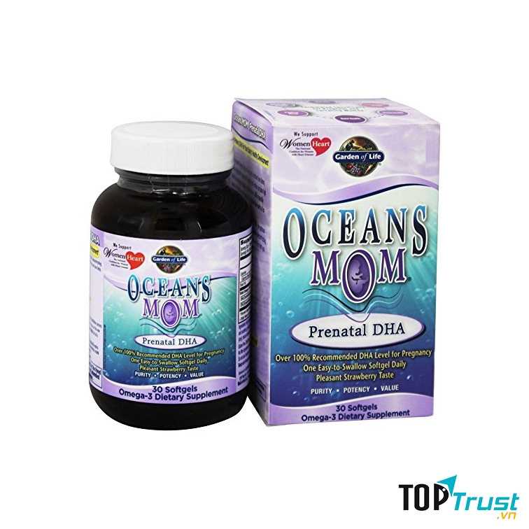 DHA Cho Phụ Nữ Mang Thai Ocean Mom Prenatal DHA Garden Of Life:
